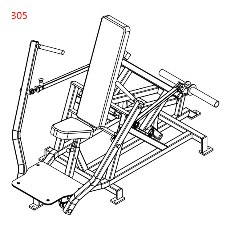 Zittende borstpers<br />DJ-Flex-305 Zittende borstpers<br />DJ-Flex-305